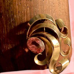 Vintage 60's Swirl Brooch Pin